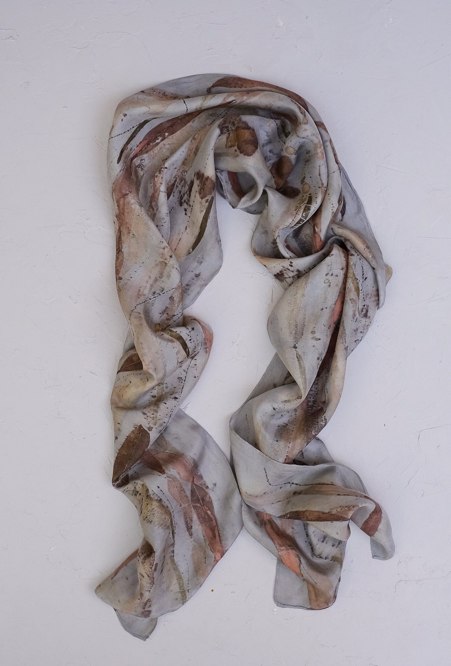 H.L Eucalyptus Lake Habotai Silk Scarf