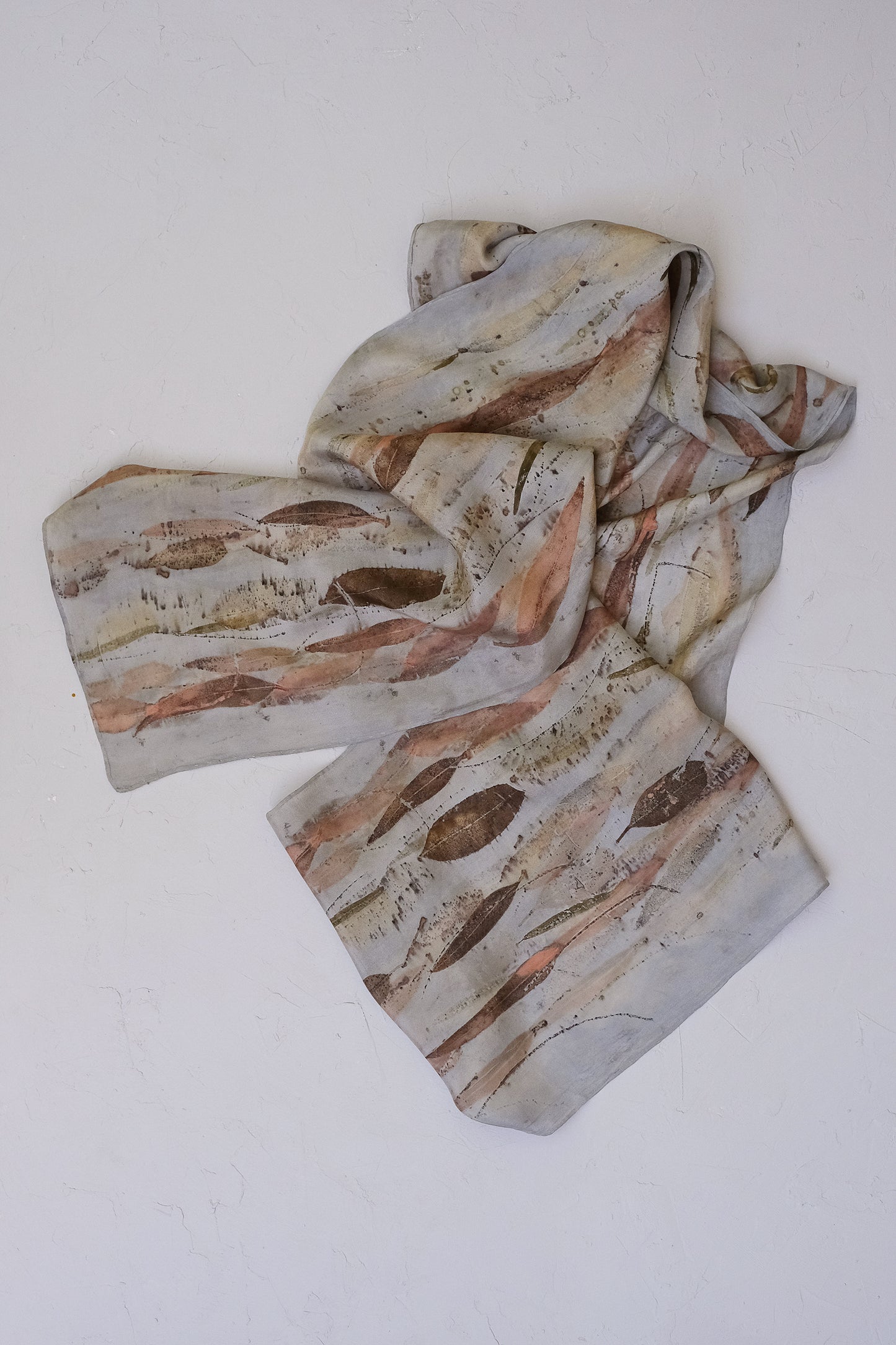 H.L Eucalyptus Lake Habotai Silk Scarf