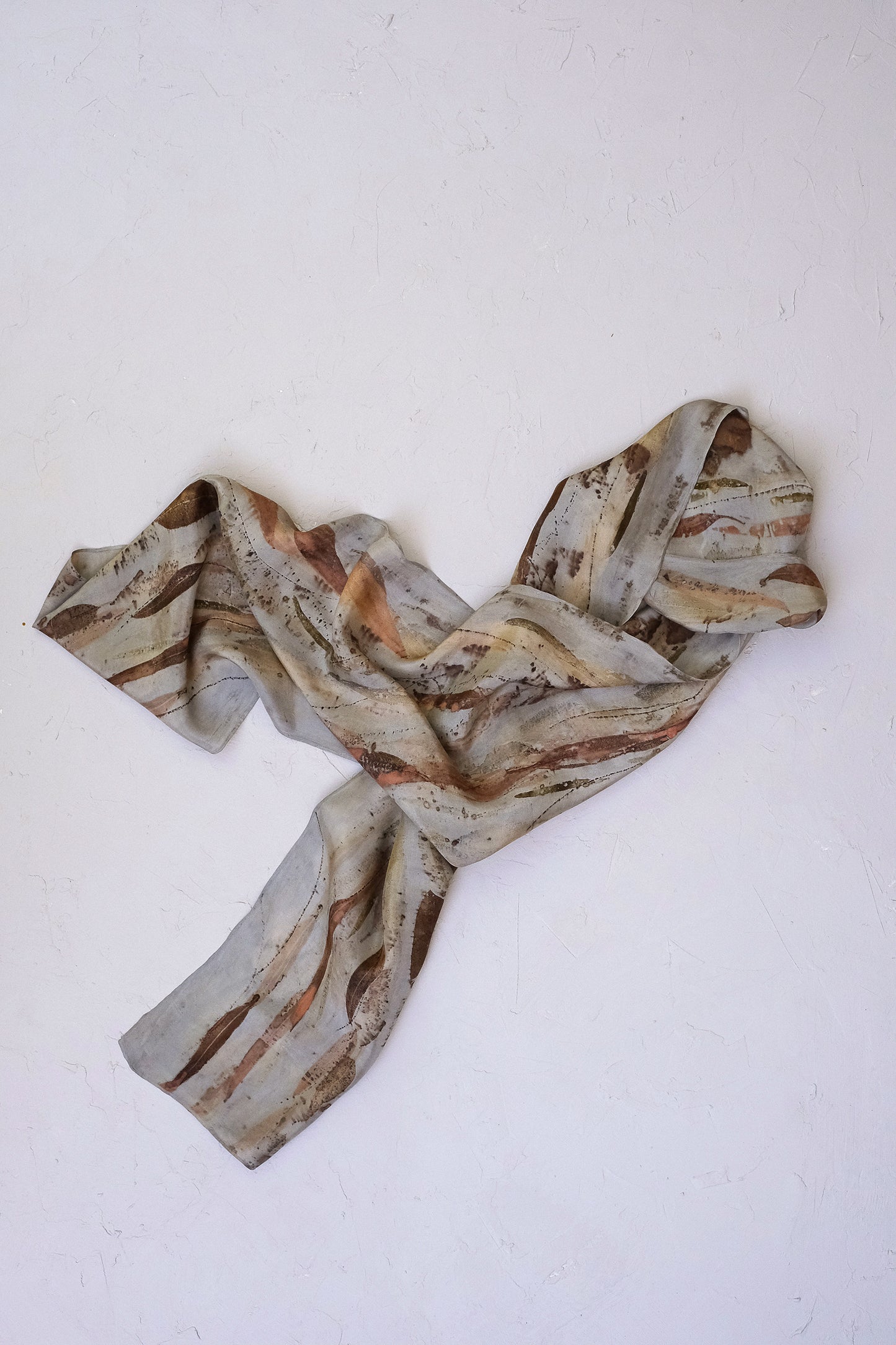 H.L Eucalyptus Lake Habotai Silk Scarf